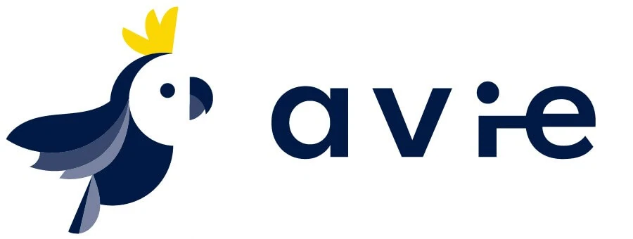 AVIE parrot and stylised name